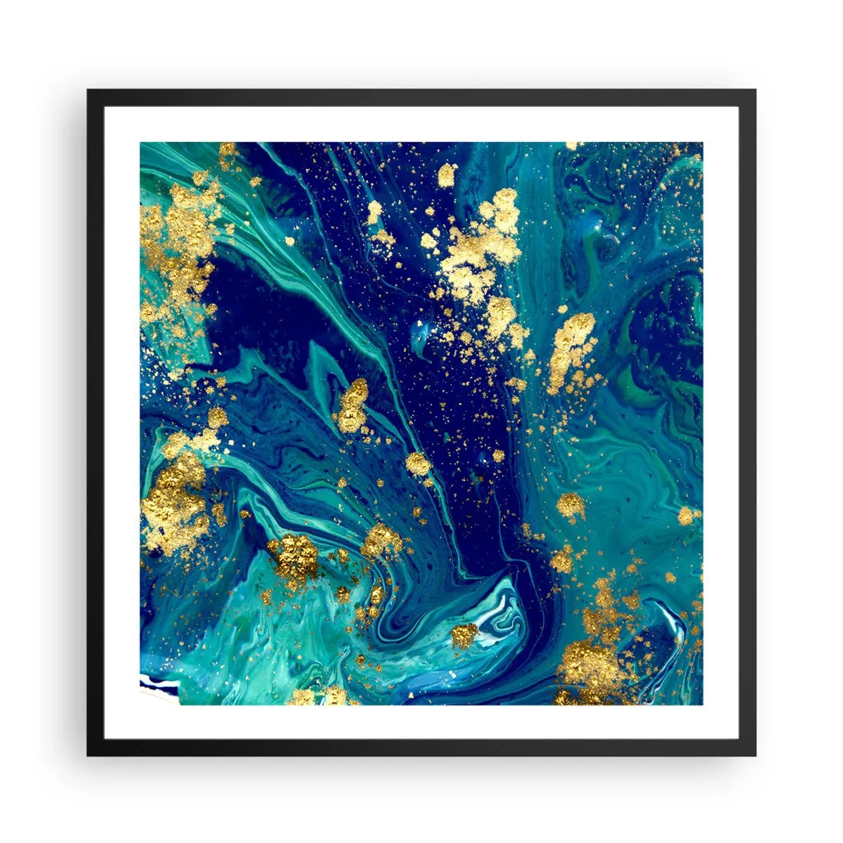 Plakát v černém rámu - Plátky slunce - 60x60 cm