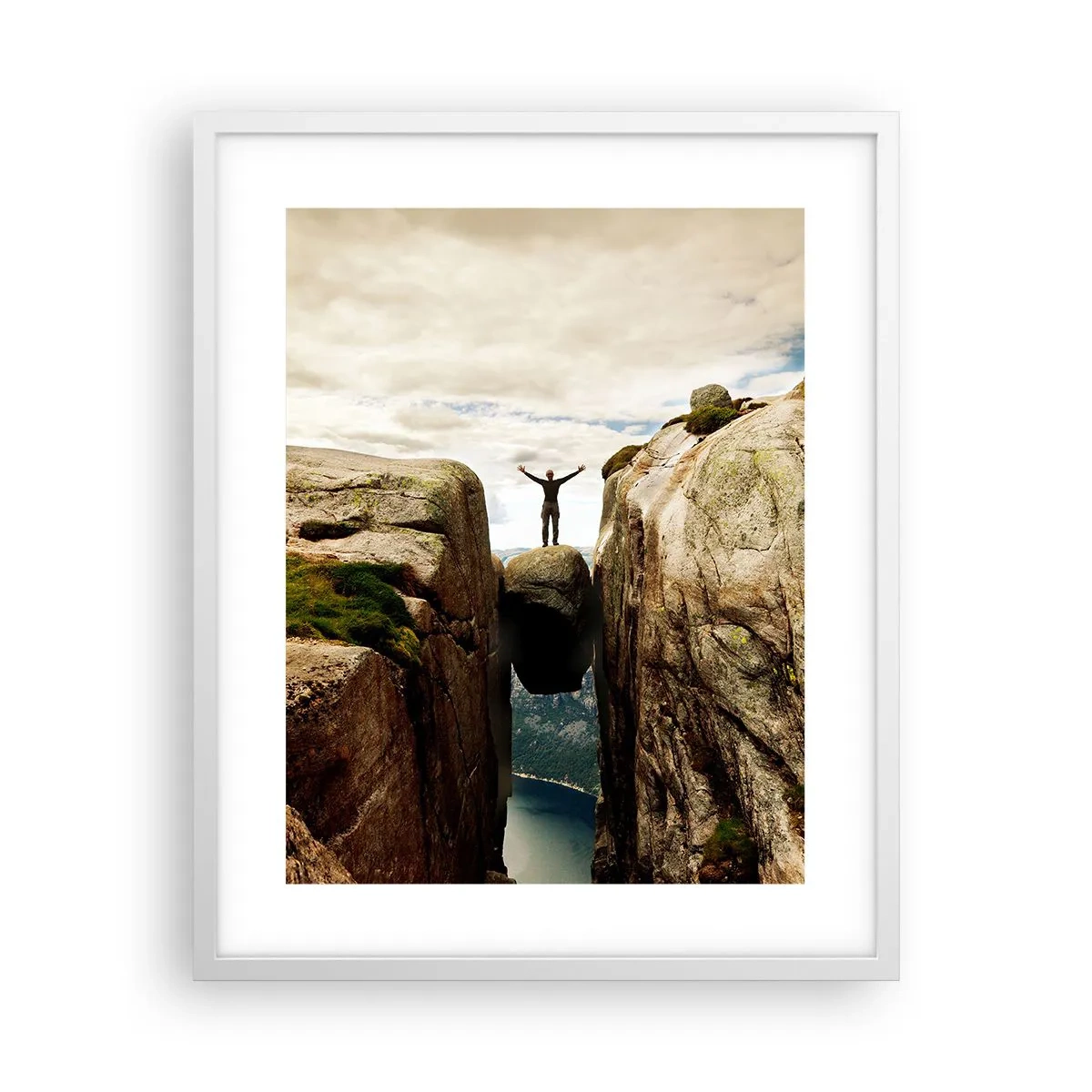 Plakát v bílém rámu - Jak se cítím?! - 40x50 cm