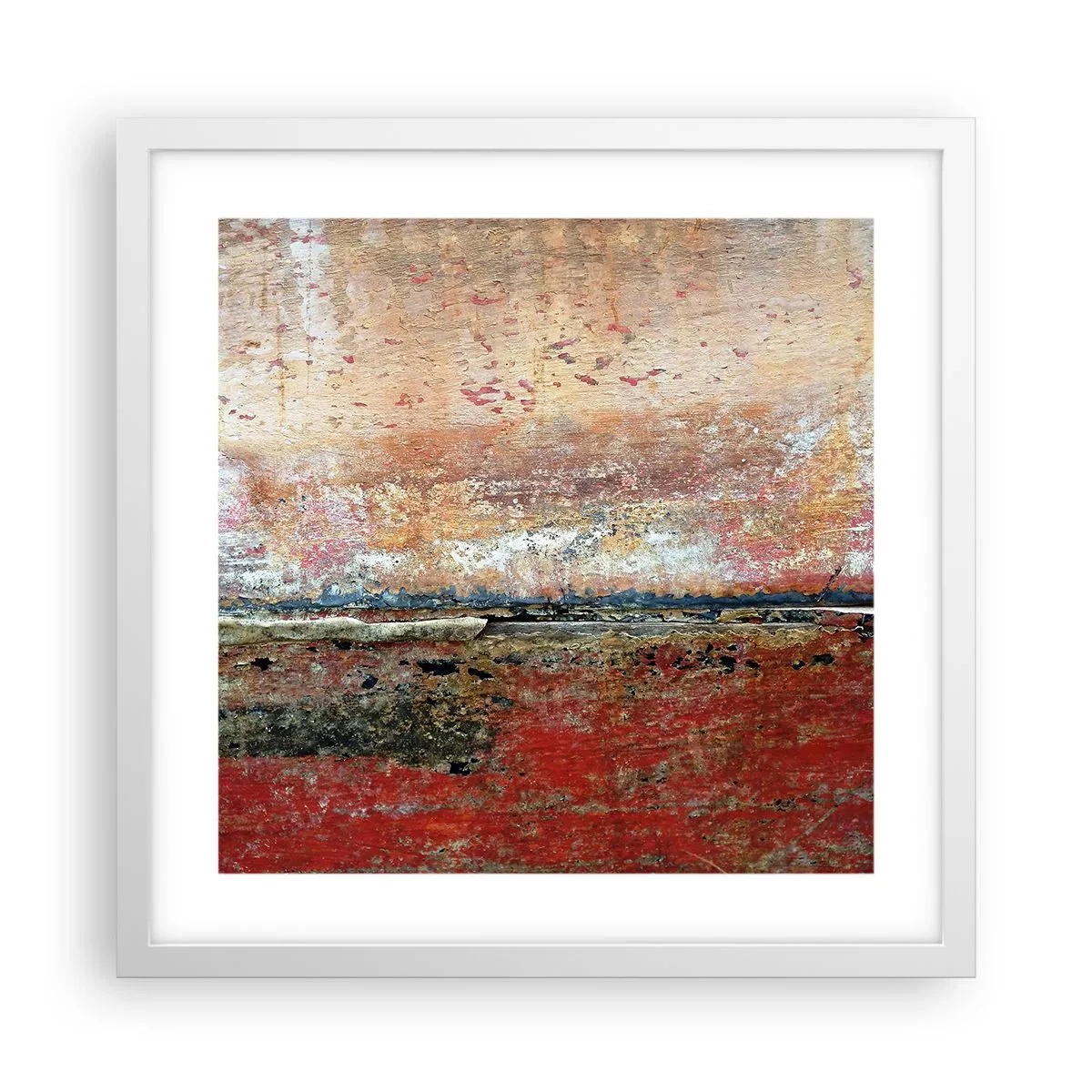 Plakát v bílém rámu - Možná je to moře - 40x40 cm