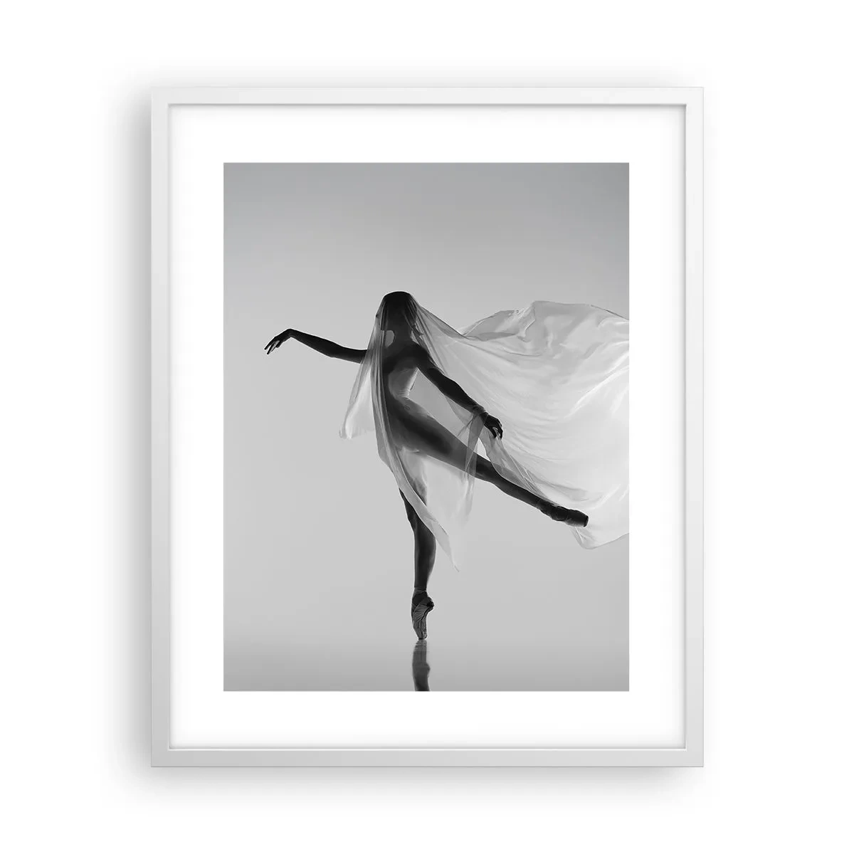 Plakát v bílém rámu - Lehkost a půvab - 40x50 cm