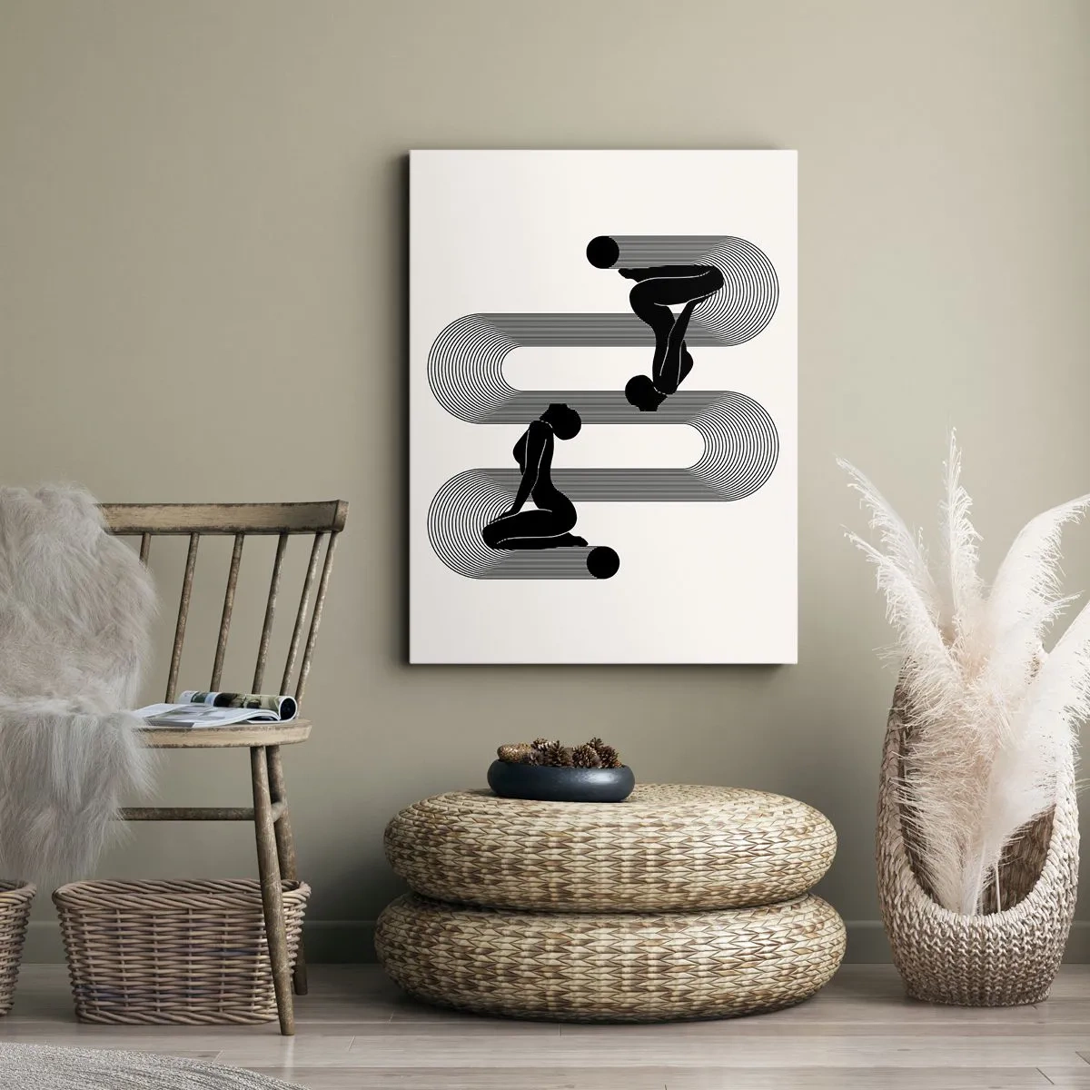 Obraz na plátně - Smyslná symetrie - 55x100 cm