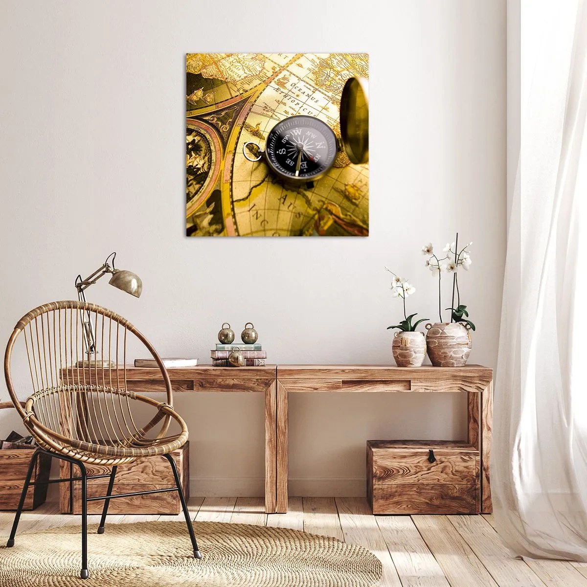 Obraz na plátně - Co tak na konec světa? - 30x30 cm