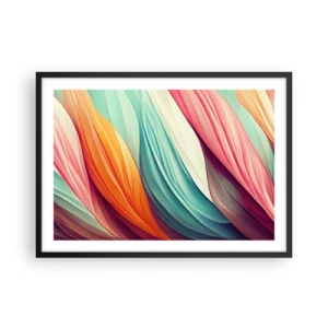 Plakát v černém rámu - Duhový uzel - 70x50 cm