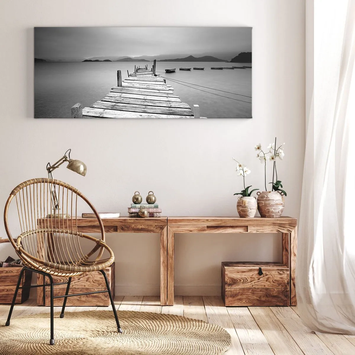 Obraz na plátně - Za horami, za moři - 160x50 cm