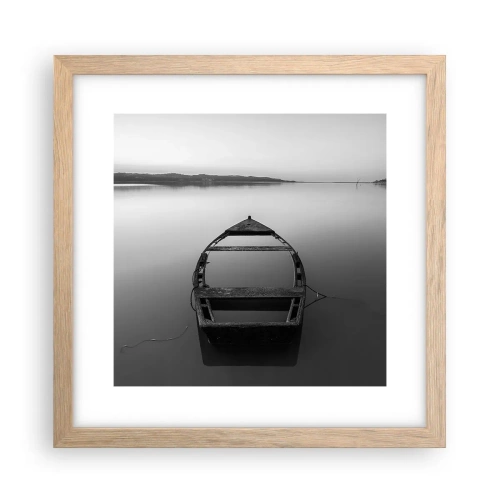Plakát v rámu světlý dub - Stesk a melancholie - 30x30 cm