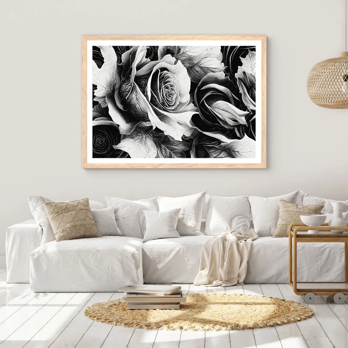 Plakát v rámu světlý dub - Vždy královnou - 50x40 cm