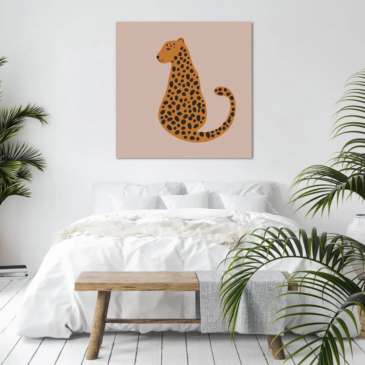 Obraz na plátně - Leopardní vzor je v módě - 60x60 cm