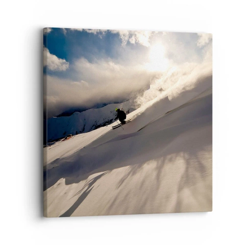 Obraz na plátně - Přijatá výzva hor - 30x30 cm