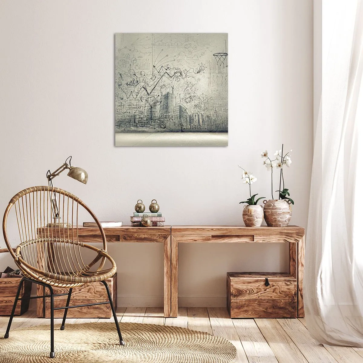 Obraz na plátně - Můj skvělý městský život - 60x60 cm