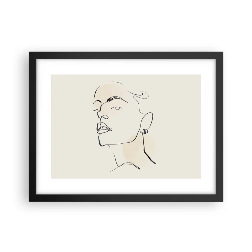 Plakát v černém rámu - Hrdý pohled - 40x30 cm