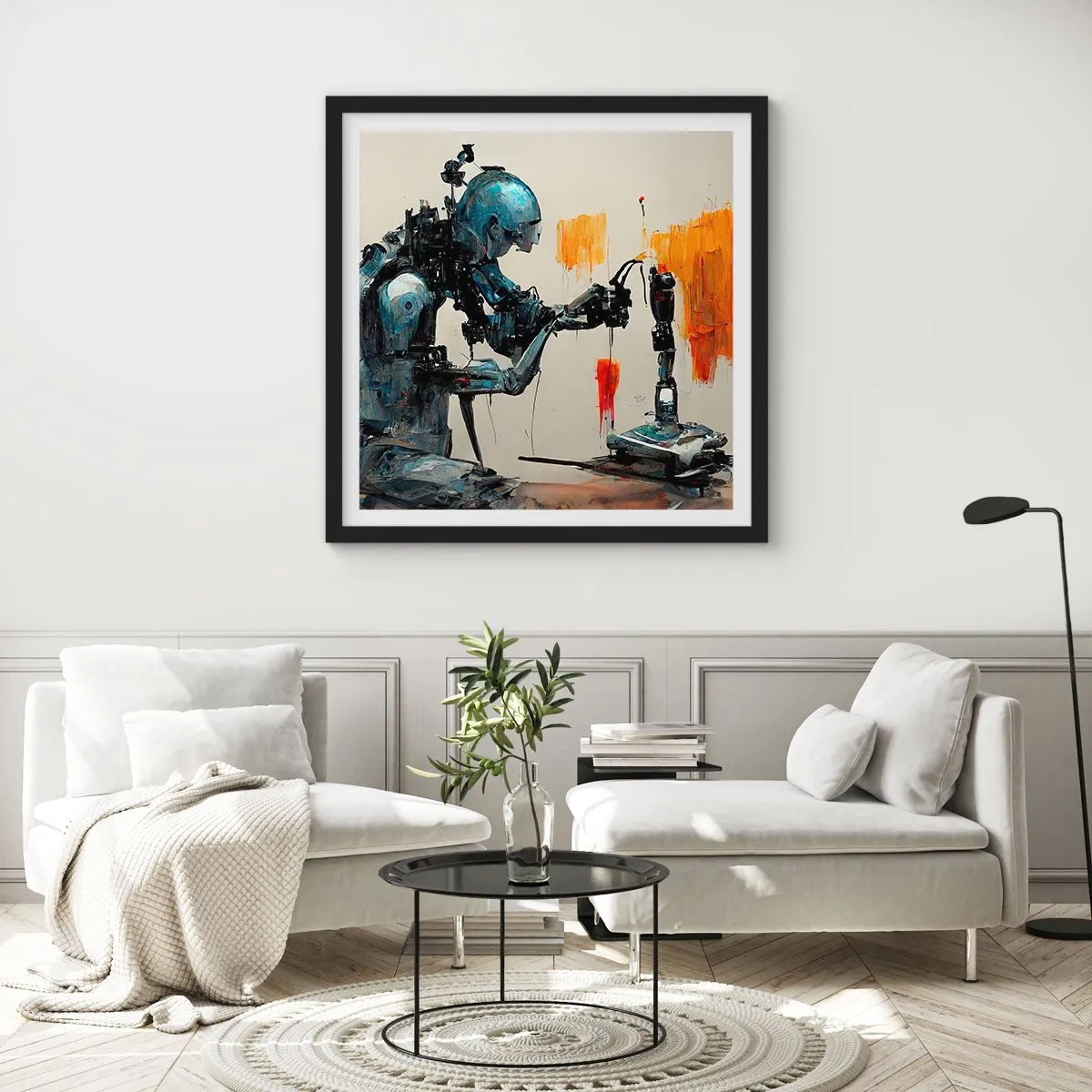 Plakát v černém rámu - Už zítra… - 60x60 cm