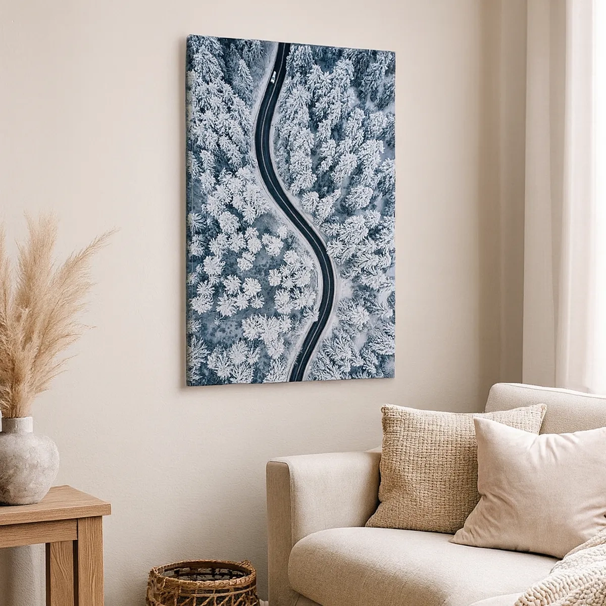 Obraz na plátně - Zimním lesem - 50x70 cm