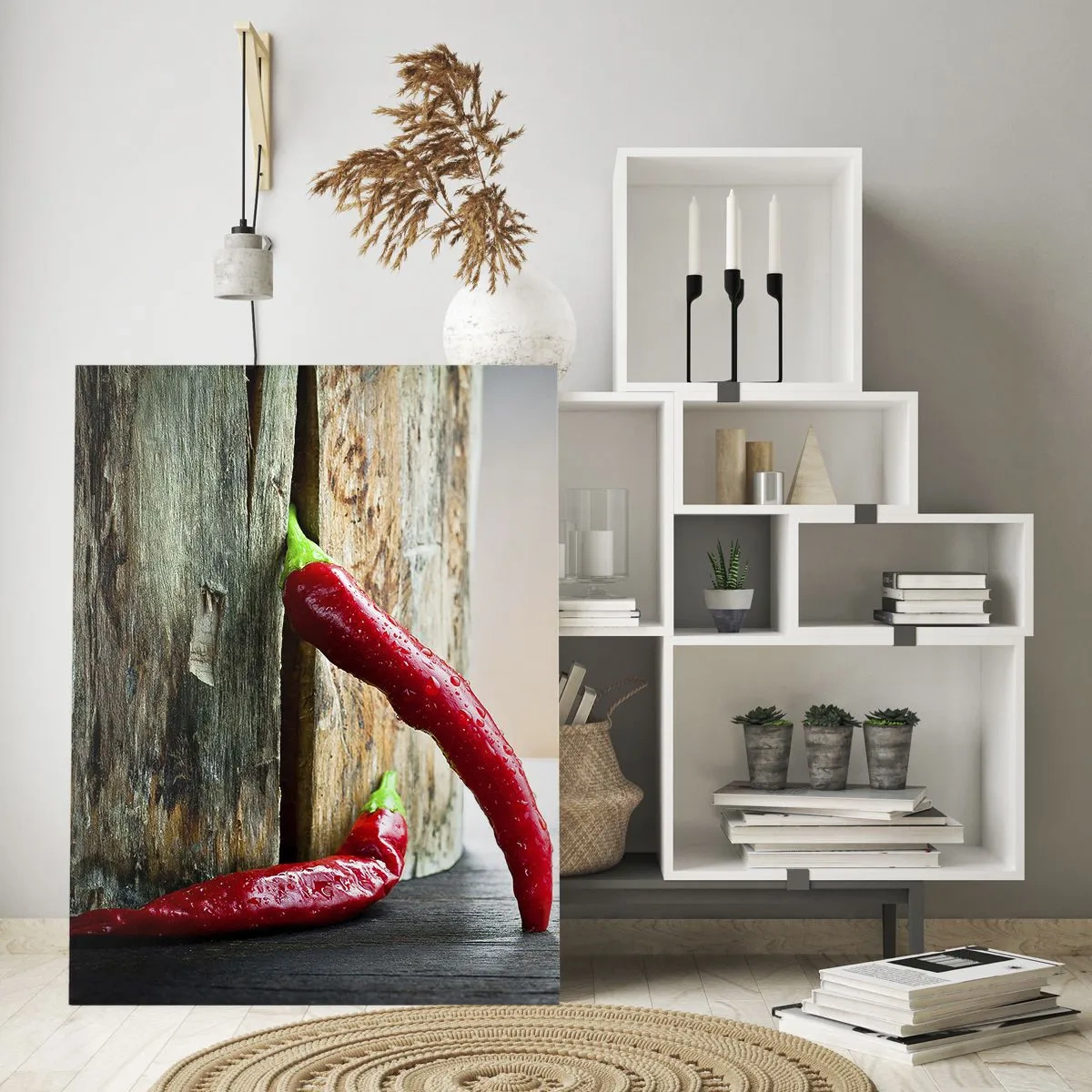 Obraz na skle - Red hot chili peppers - 50x70 cm