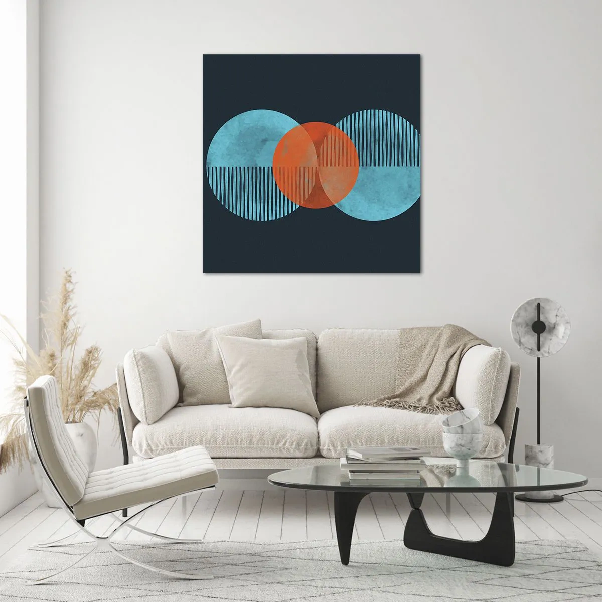 Obraz na skle - Symetrická kompozice - 60x60 cm