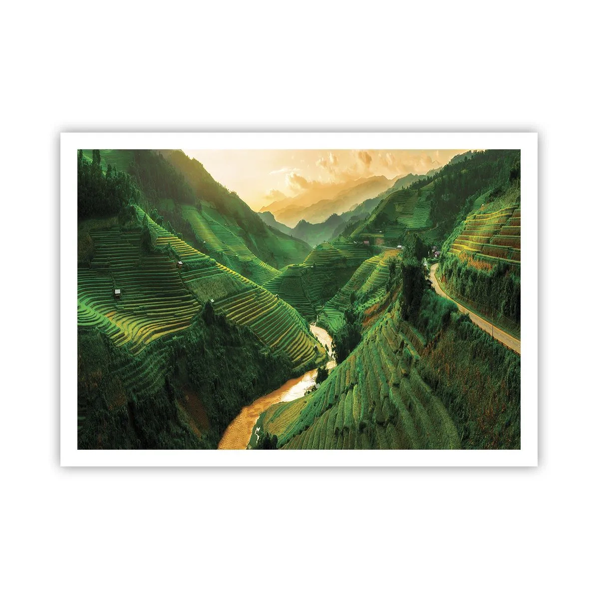 Plakát - Vietnamské údolí - 100x70 cm