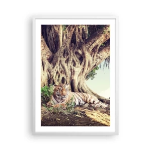 Plakát v bílém rámu - Pohled z knihy Mojžíšovy - 50x70 cm