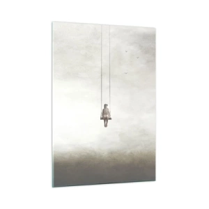 Obraz na skle - Dítě v nás - 50x70 cm