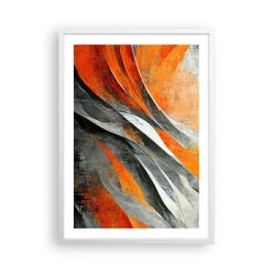 Plakát v bílém rámu - Žár a chlad - 50x70 cm