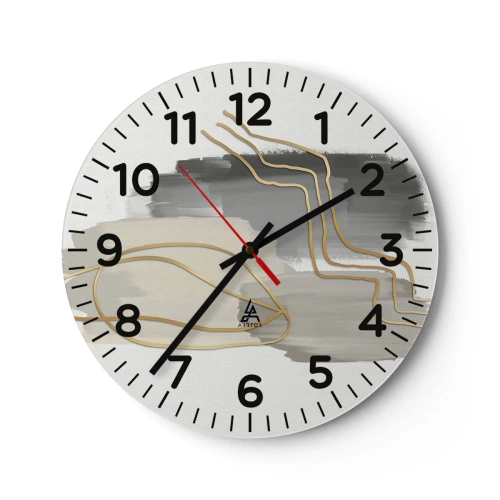 Nástěnné hodiny - Trvání a pohyb - 30x30 cm