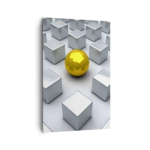 Obraz na plátně - Proč já? Geometrická kompozice - 80x120 cm