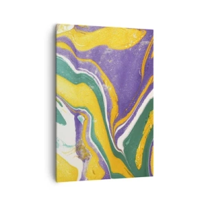 Obraz na plátně - Vlny barev - 70x100 cm