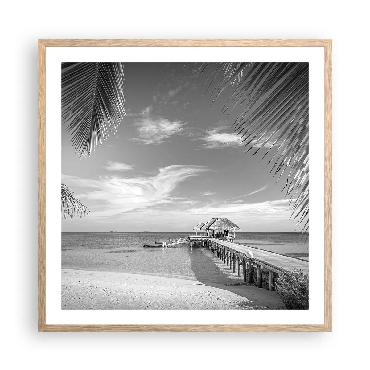 Plakát v rámu světlý dub - Vzpomínka nebo sen? - 60x60 cm