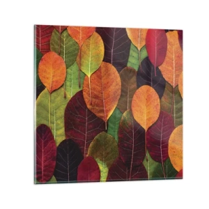 Obraz na skle - Podzimní mozaika - 60x60 cm