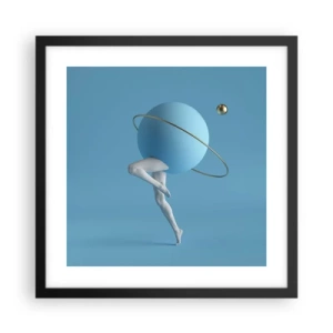 Plakát v černém rámu - Šílenství planet - 40x40 cm