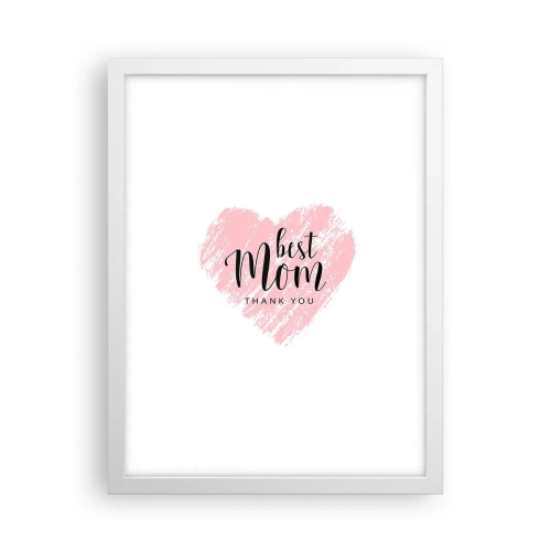 Plakát v bílém rámu - Vždy pravá chvíle - 30x40 cm