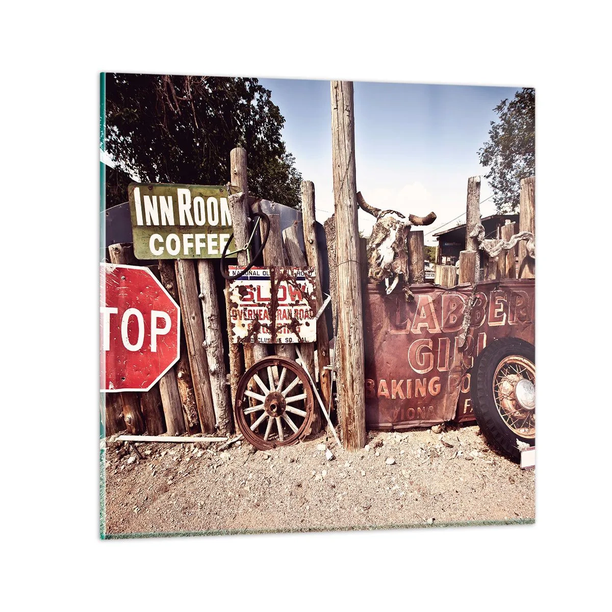 Obraz na skle - A čas se zastavil - 70x70 cm