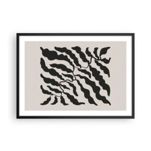 Plakát v černém rámu - Povaha čtverce - 70x50 cm