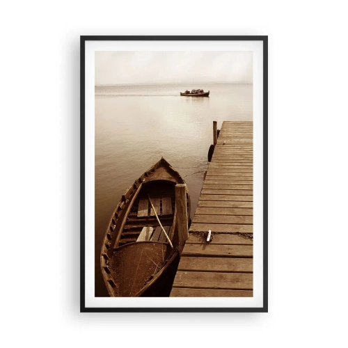 Plakát v černém rámu - Velký klid - 61x91 cm