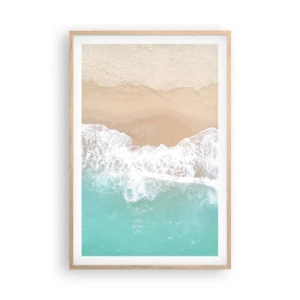 Plakát v rámu světlý dub - Mazlivý dotek - 61x91 cm