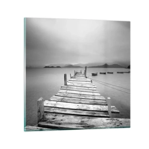 Obraz na skle - Za horami, za moři - 50x50 cm