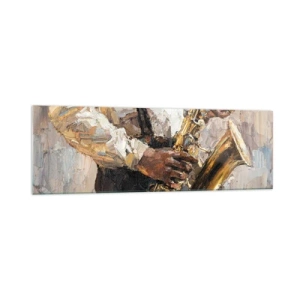 Obraz na skle - Čas na sólovou hru - 160x50 cm