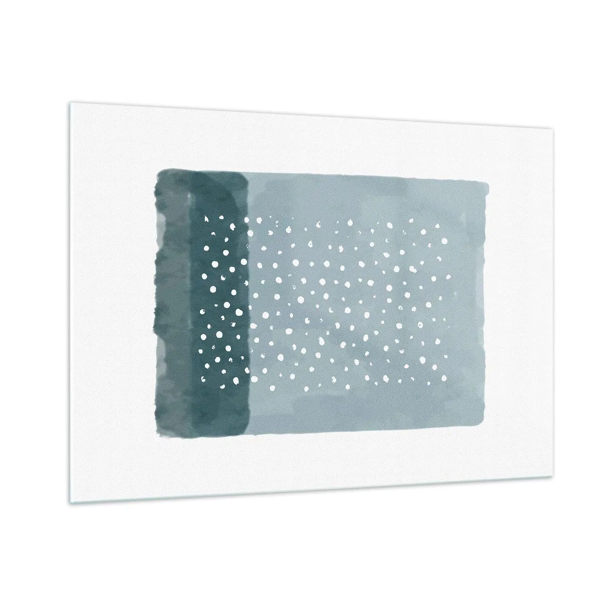 Obraz na skle - Pěstováno na modři - 100x70 cm