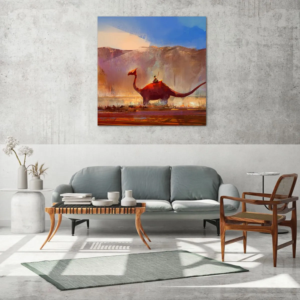 Obraz na skle - Kdyby nevyhynuly - 70x70 cm