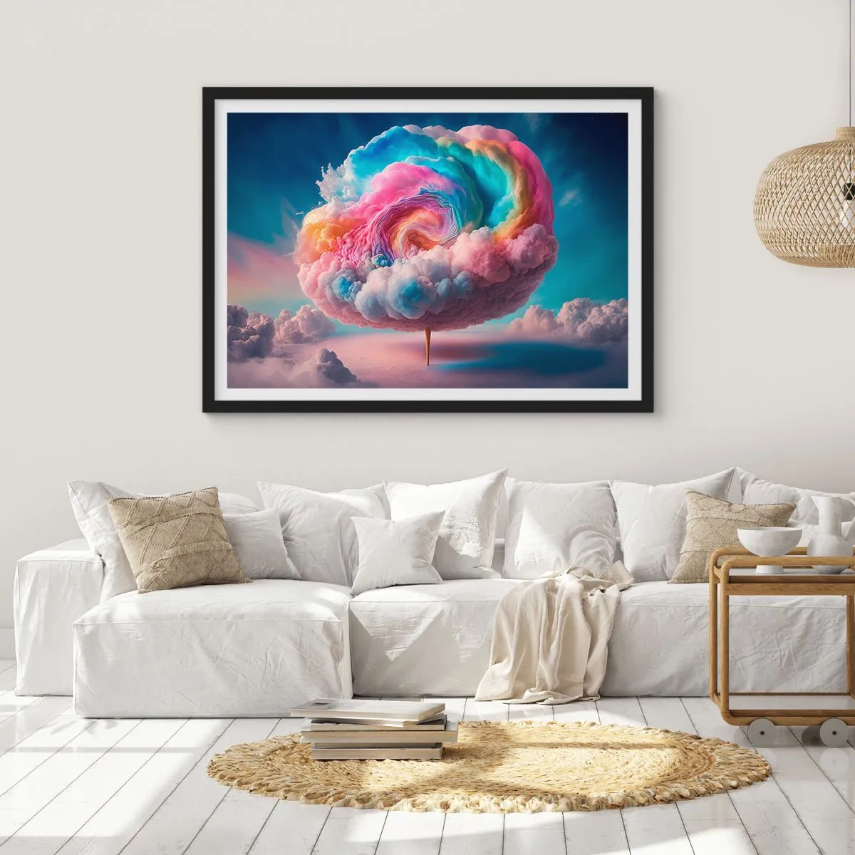 Plakát v černém rámu - Sen o zábavním parku - 70x50 cm