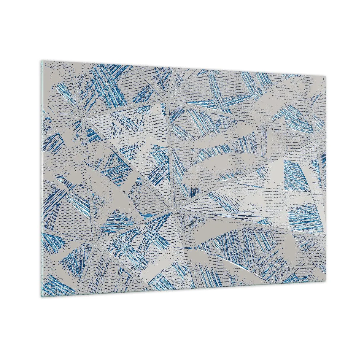 Obraz na skle - V šedomodrém labyrintu - 100x70 cm