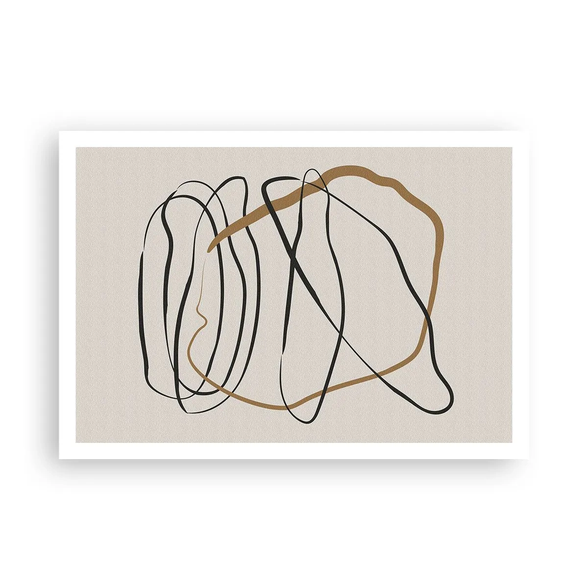 Plakát - Kompozice – tanec ve smyčce - 100x70 cm