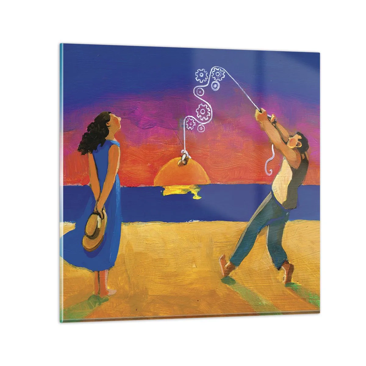 Obraz na skle - Více než hvězda z nebe - 60x60 cm