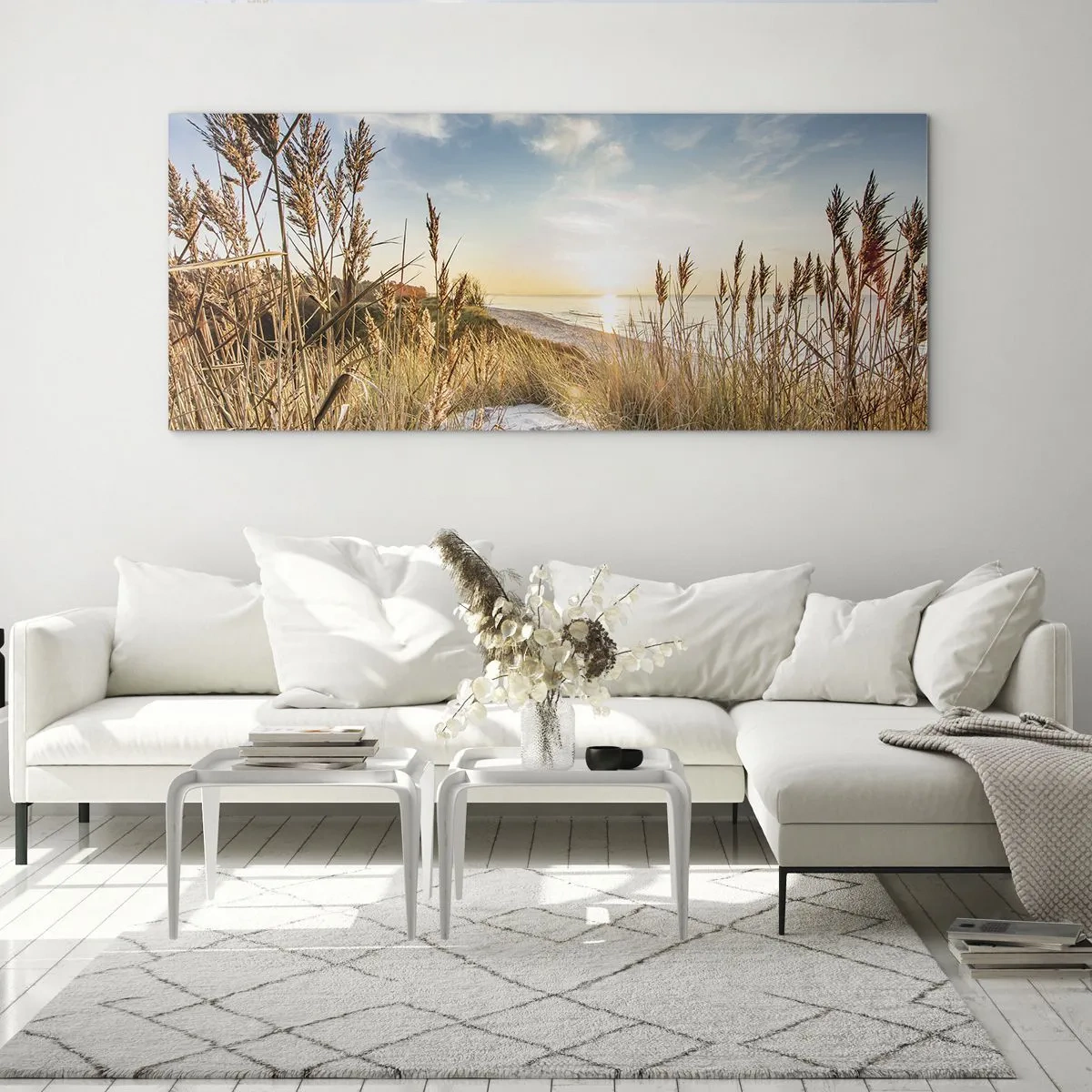 Obraz na skle - Severní pláž - 100x40 cm