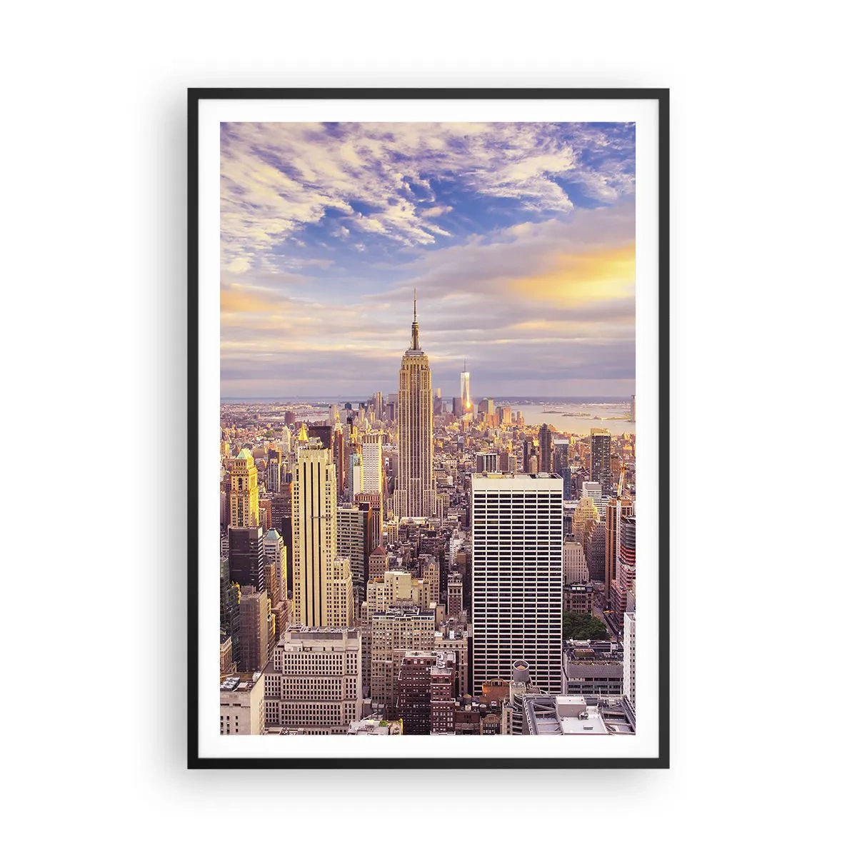 Plakát v černém rámu - Dosáhnout samotná oblaka - 70x100 cm