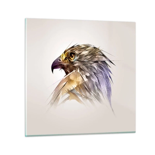 Obraz na skle - Portrét bojovníka - 50x50 cm