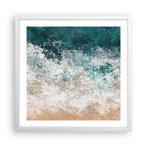 Plakát v bílém rámu - Mořské příběhy - 50x50 cm