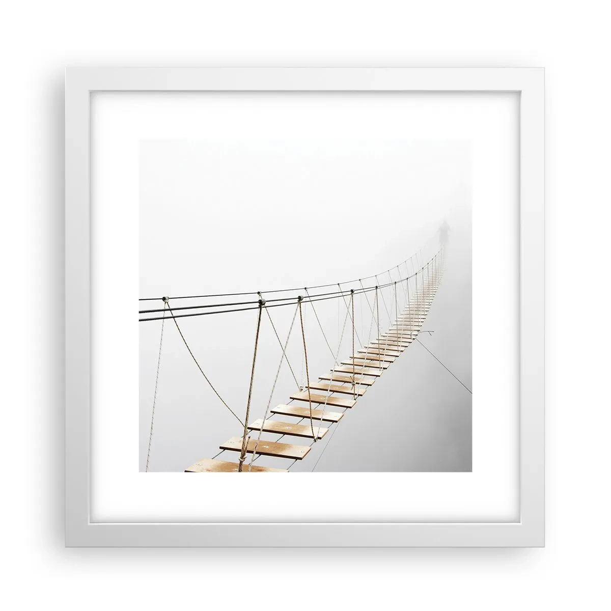 Plakát v bílém rámu - Kam vás zavede? - 30x30 cm