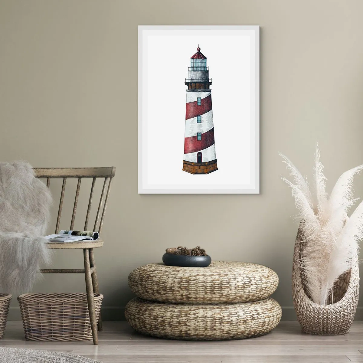 Plakát v bílém rámu - Vždy na stráži - 70x100 cm