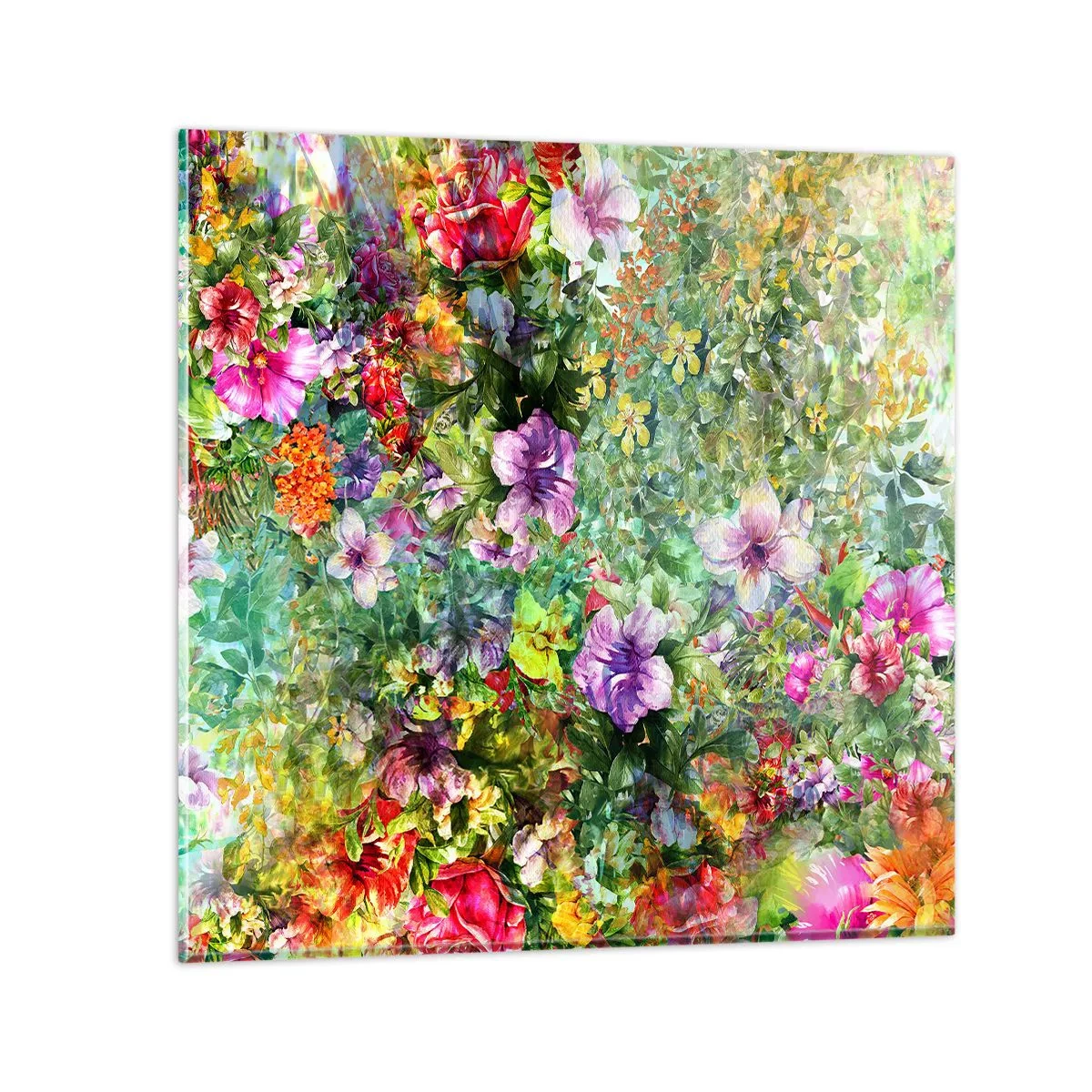 Obraz na skle - Do květů, k záhubě - 30x30 cm