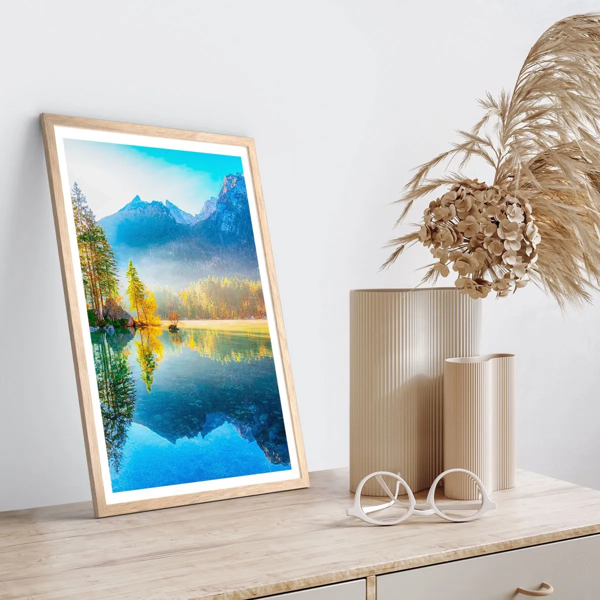 Plakát v rámu světlý dub - Majestát a sladkost - 40x50 cm