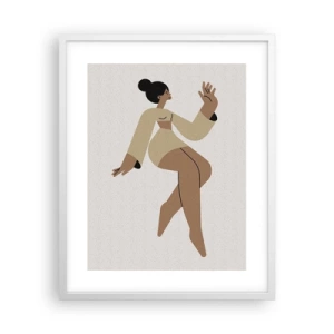 Plakát v bílém rámu - Tvar půvabu - 40x50 cm